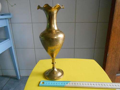 END OF SUMMER SALE!!!! Brass Vase (28cm Tall)